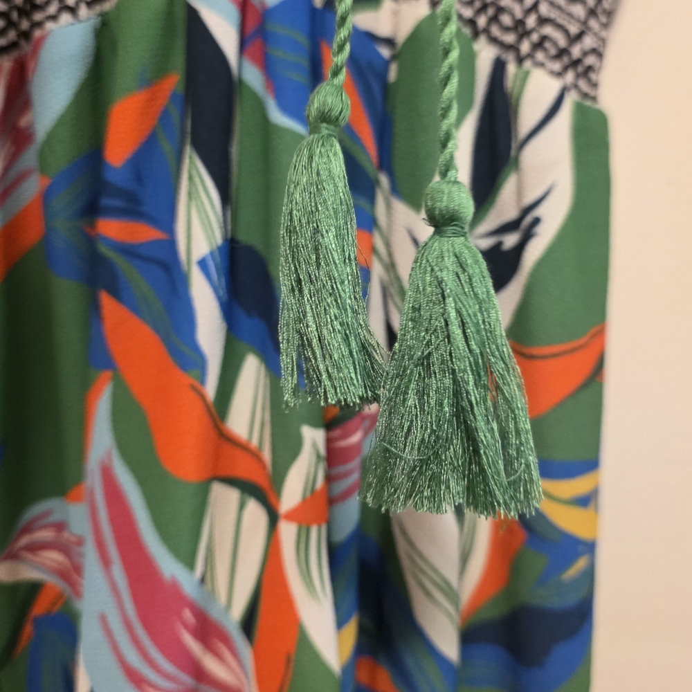 Flying Tomato Boho Chic Floral High-Low Ruffle Maxi Dress Sz Small - Picture 6 of 9